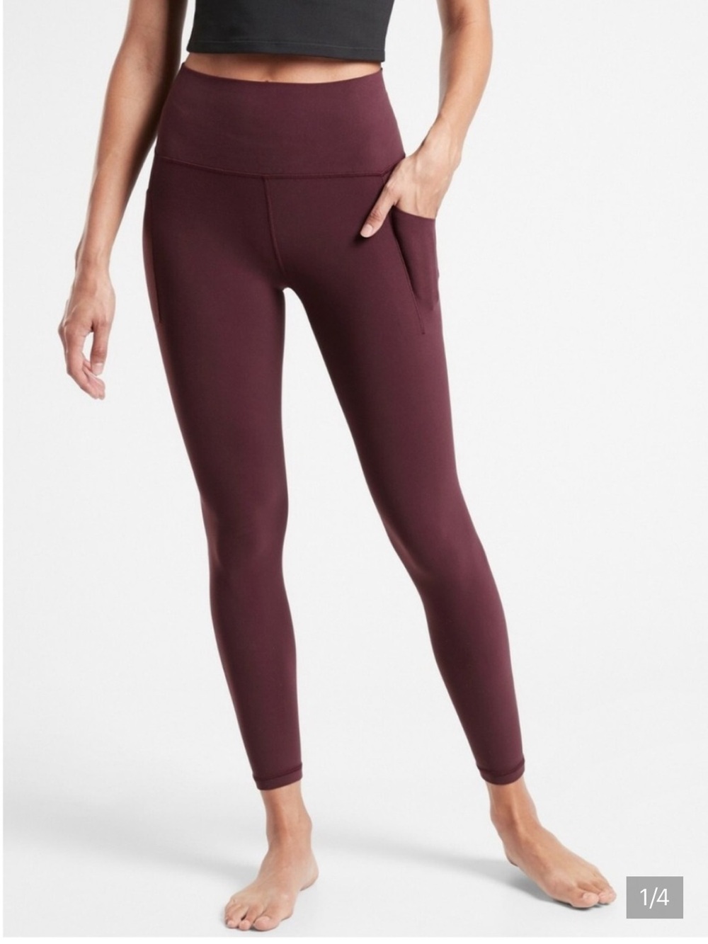 Athleta high rise Salutation Stash Leggings